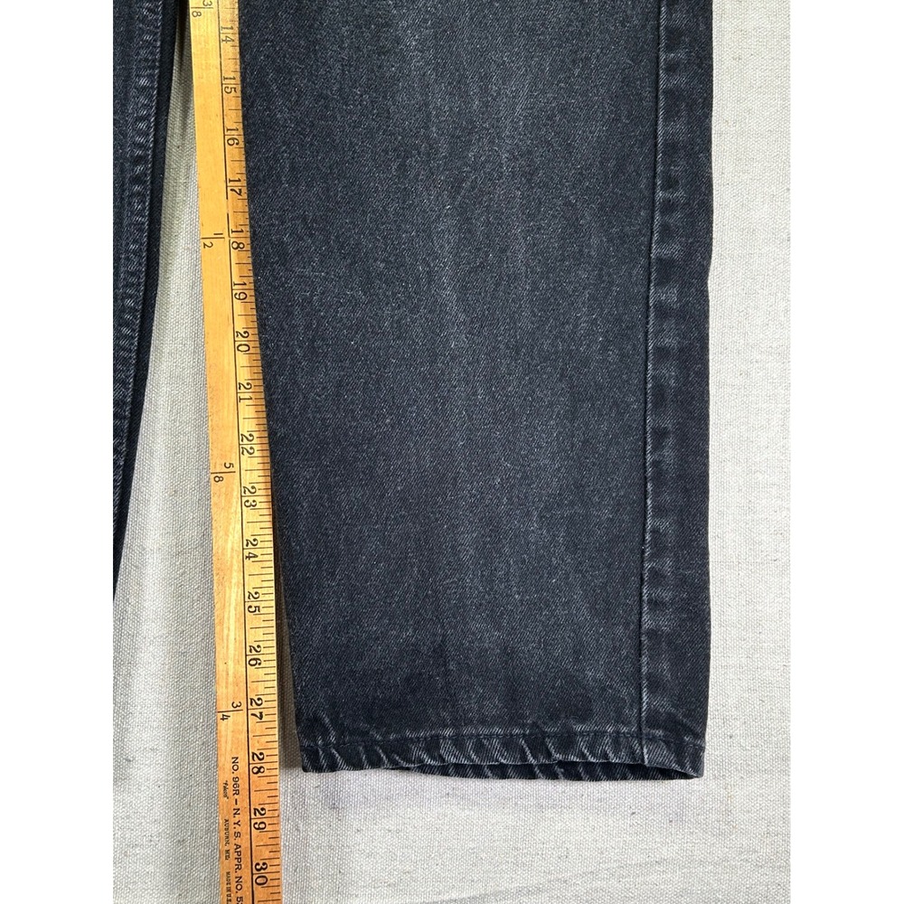 Vintage Levi's 550 Men's 36 Orange Tab Jeans Black Denim Relaxed Taper Baggy 90s - Picture 2 of 8